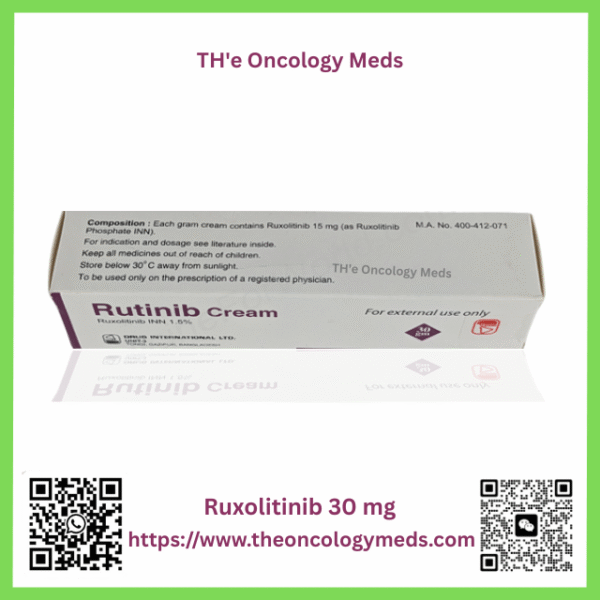 Rutinib cream 30 mg (Ruxolitinib)